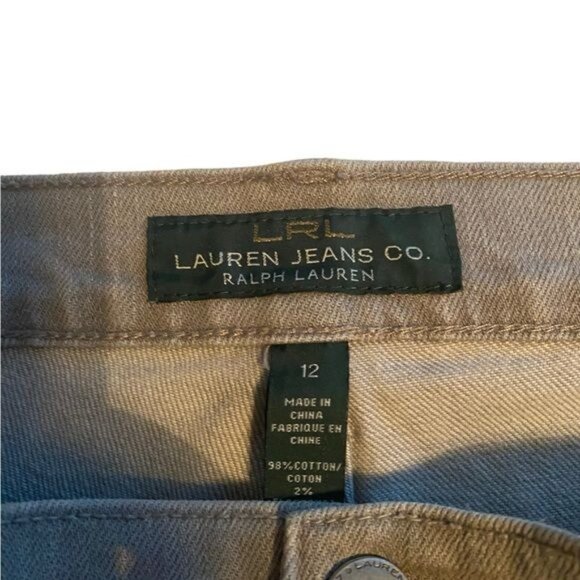 Lauren Ralph Lauren Womens Jeans‎ Size 12 Hi-Rise Straight Leg Baggy Classic - Picture 5 of 7